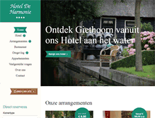 Tablet Screenshot of harmonie-giethoorn.nl